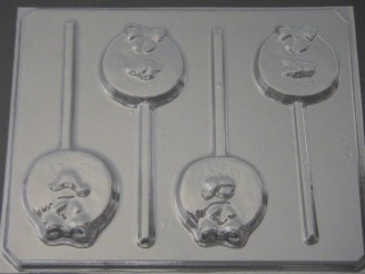 4160 Baby Bib Chocolate or Hard Candy Lollipop Mold